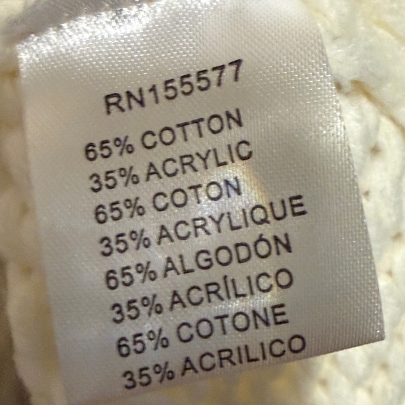 Miracle Cream Cowl Neck Cable knit Sweater​ - Picture 6 of 8